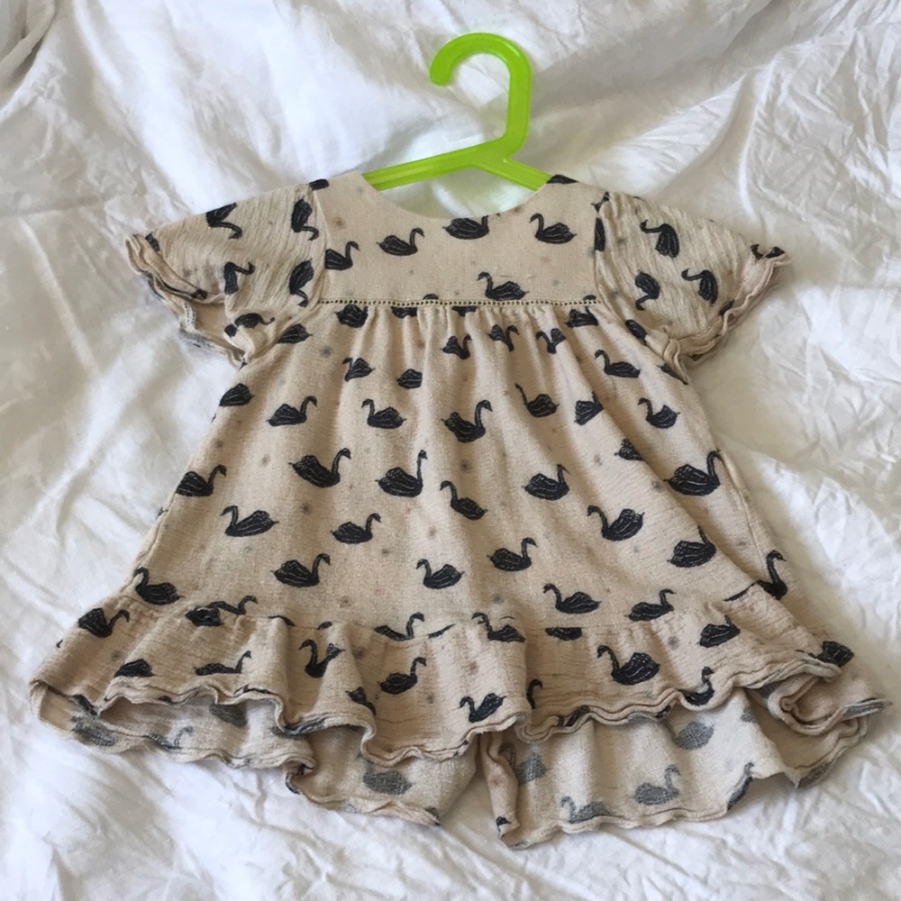 ZARA 3/4 Girls Swan Tunic